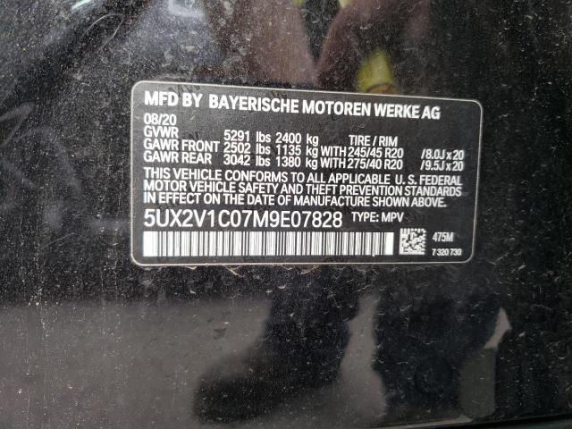5UX2V1C07M9E07828 BMW X4 Xdrive30i