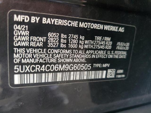 5UXCR4C06M9G60505 BMW X5 Sdrive 40i