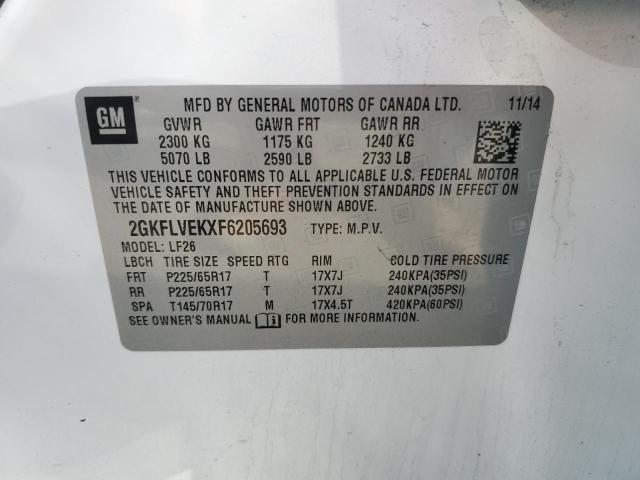2GKFLVEKXF6205693 GMC Terrain Sle