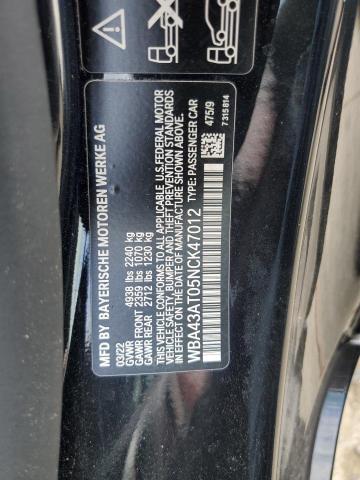 WBA43AT05NCK47012 BMW 430xi