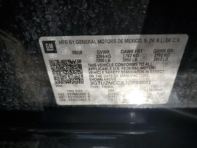 3GTU2NECXJG538651 GMC Sierra K1500 Slt