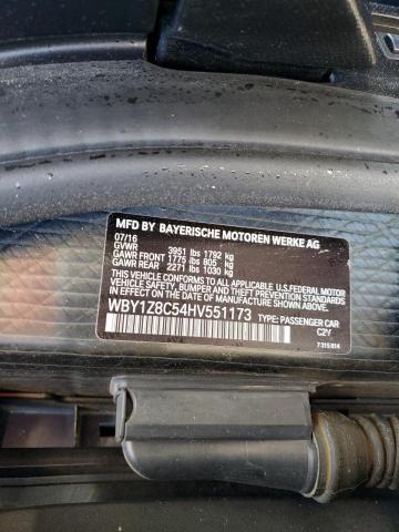 WBY1Z8C54HV551173 BMW I3 REX