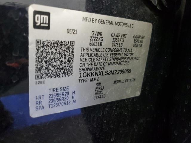 1GKKNXLS8MZ209055 GMC Acadia Denali