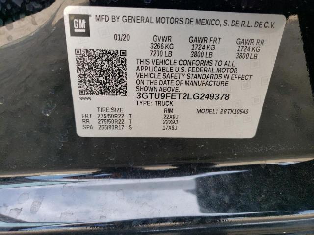 3GTU9FET2LG249378 GMC Sierra K1500 Denali