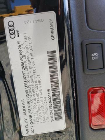 WAUDNCF55JA004125 Audi A5 Premium S Line