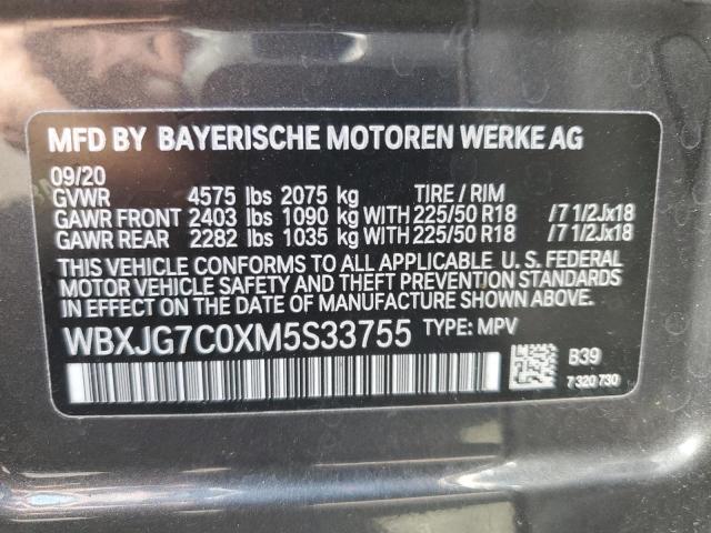 WBXJG7C0XM5S33755 BMW X1 Sdrive28i