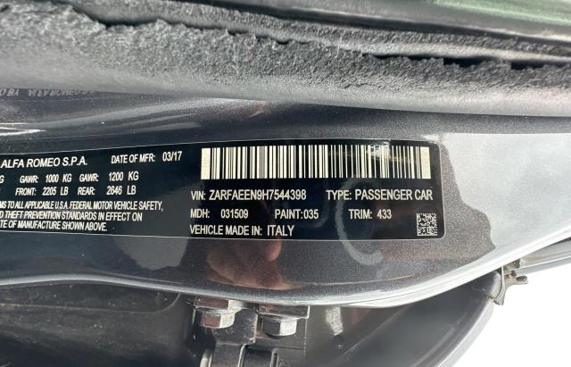 ZARFAEEN9H7544398 Alfa Romeo Giulia Ti Q4