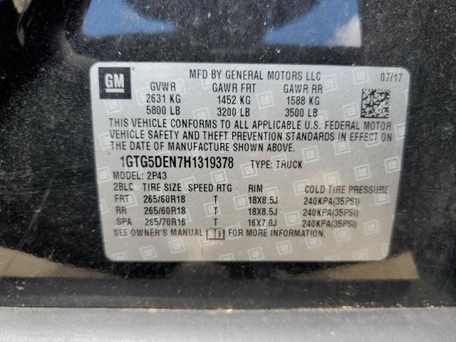 1GTG5DEN7H1319378 GMC CANYON SLT