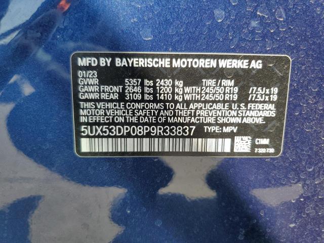 5UX53DP08P9R33837 BMW X3 Xdrive30i