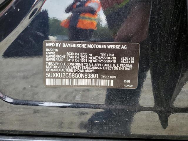 5UXKU2C58G0N83801 BMW X6 Xdrive35i
