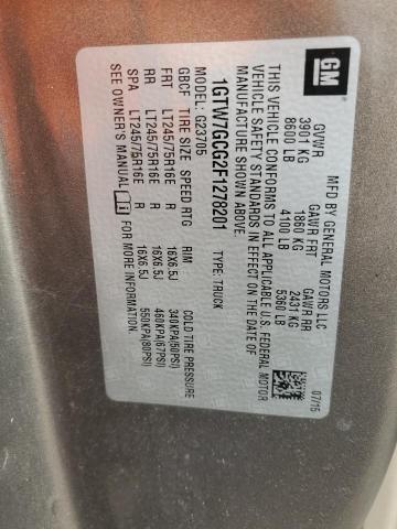 1GTW7GCG2F1278201 GMC Savana G2500