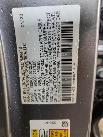 19UDE4G7XPA017598 Acura Integra A-spec Tech