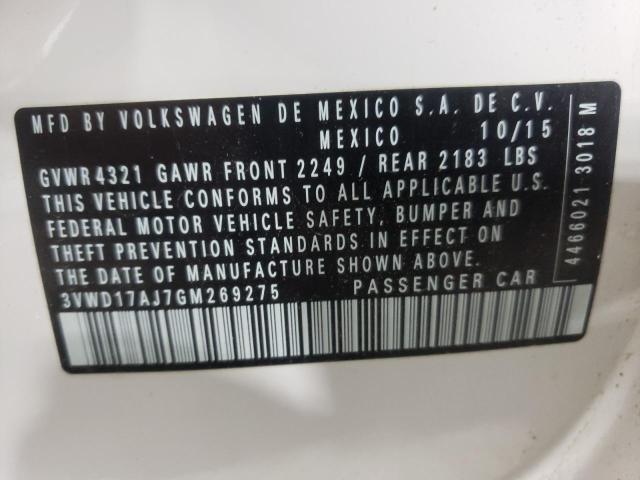3VWD17AJ7GM269275 Volkswagen Jetta Sport