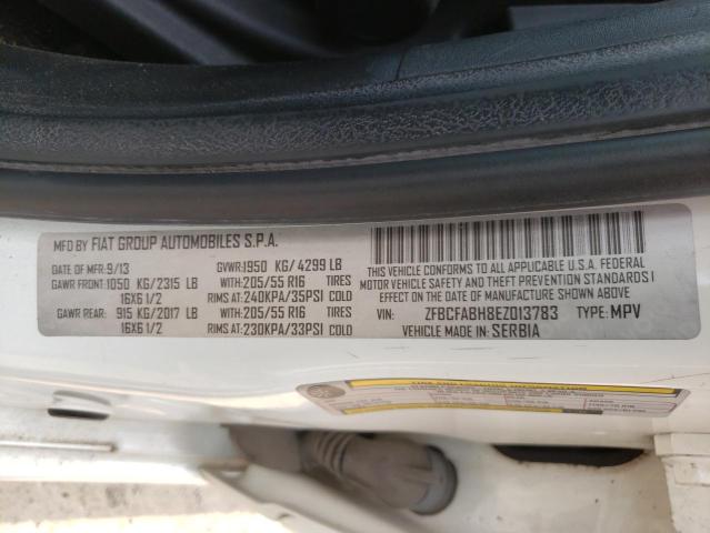 ZFBCFABH8EZ013783 Fiat 500l Easy