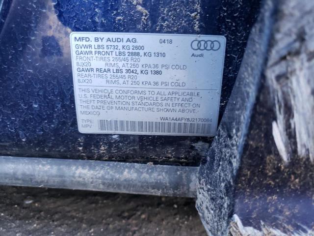 WA1A4AFY8J2170084 Audi Sq5 Premium Plus