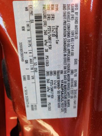 1FADP5AU5JL103125 Ford C-MAX SE