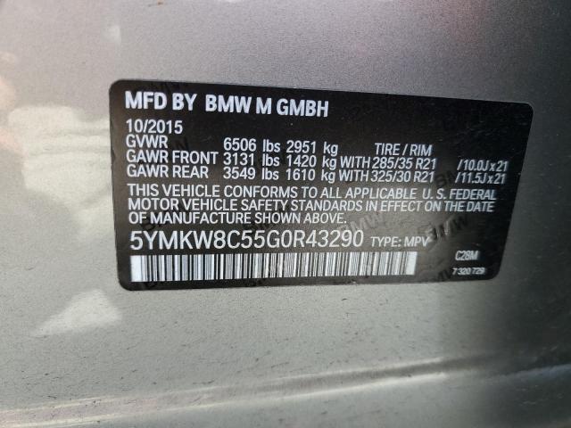 5YMKW8C55G0R43290 BMW X6 M