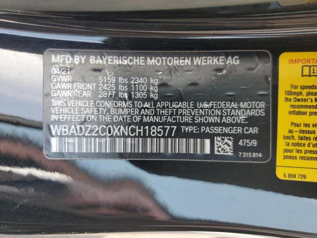 WBADZ2C0XNCH18577 BMW 840i