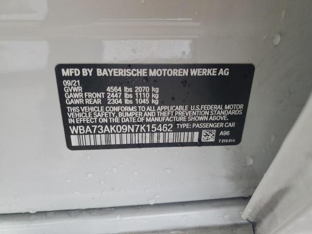 WBA73AK09N7K15462 BMW 228XI