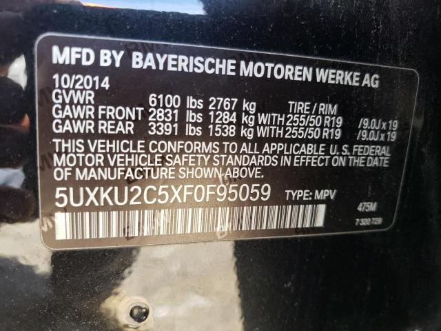 5UXKU2C5XF0F95059 BMW X6 Xdrive35i