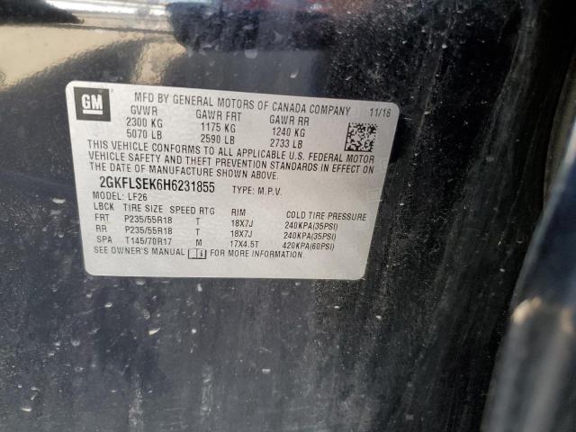 2GKFLSEK6H6231855 GMC Terrain Sle