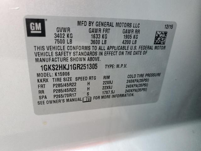 1GKS2HKJ1GR251305 GMC YUKON XL DENALI