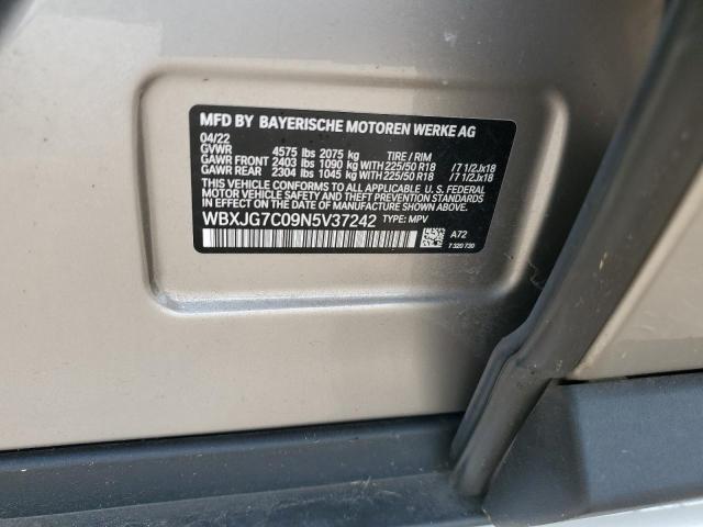 WBXJG7C09N5V37242 BMW X1 Sdrive28i