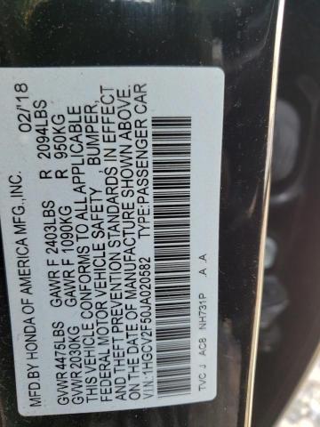 1HGCV2F50JA020582 Honda ACCORD EXL