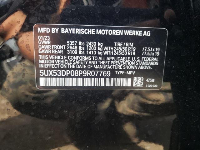 5UX53DP08P9R07769 BMW X3 Xdrive30i