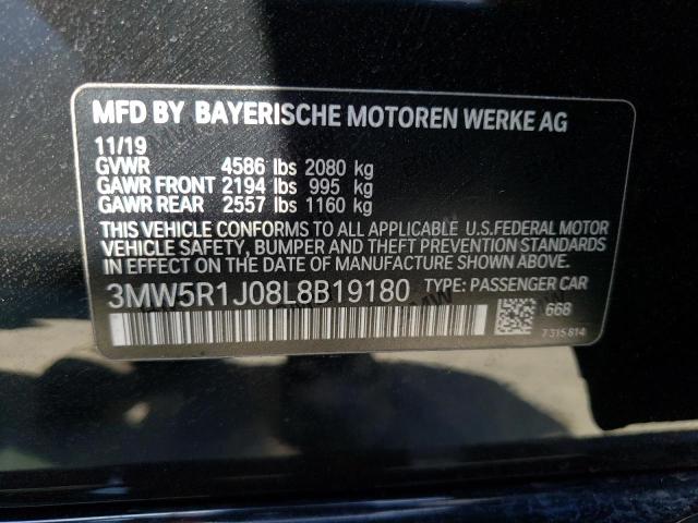 3MW5R1J08L8B19180 BMW 330I