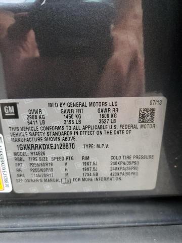 1GKKRRKDXEJ128870 GMC Acadia Slt-1