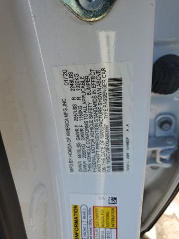 1HGCV3F4XLA003997 Honda Accord Hybrid Ex