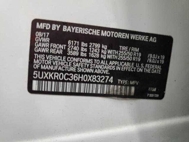 5UXKR0C36H0X83274 BMW X5 Xdrive35i