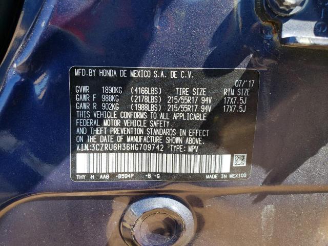3CZRU6H36HG709742 Honda HR-V LX