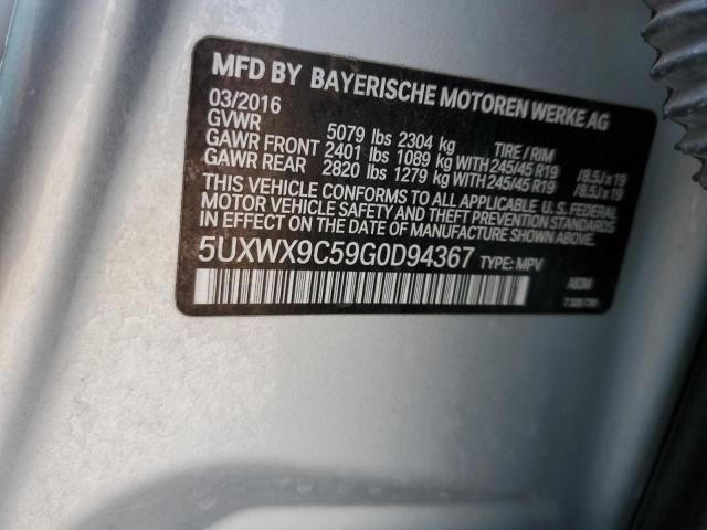 5UXWX9C59G0D94367 BMW X3 Xdrive28i