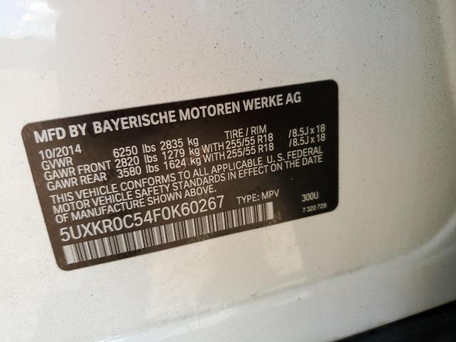 5UXKR0C54F0K60267 BMW X5 Xdrive35i