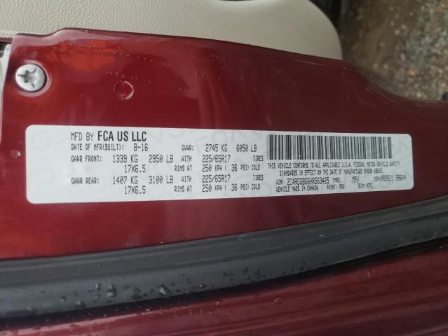 2C4RDGBG6HR563425 Dodge Grand Caravan Se