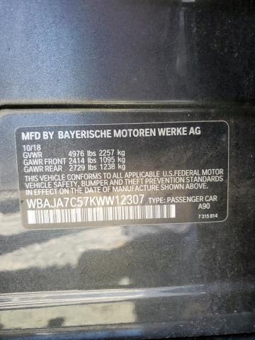 WBAJA7C57KWW12307 BMW 530 XI
