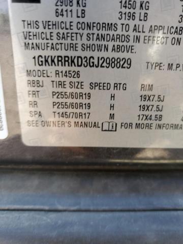 1GKKRRKD3GJ298829 GMC Acadia Slt-1