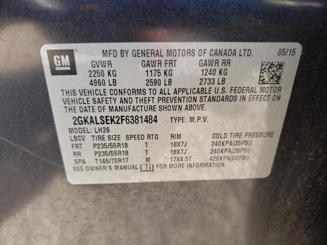 2GKALSEK2F6381484 GMC Terrain Slt