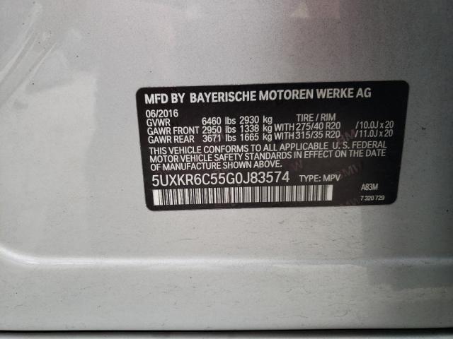 5UXKR6C55G0J83574 BMW X5 Xdrive50i