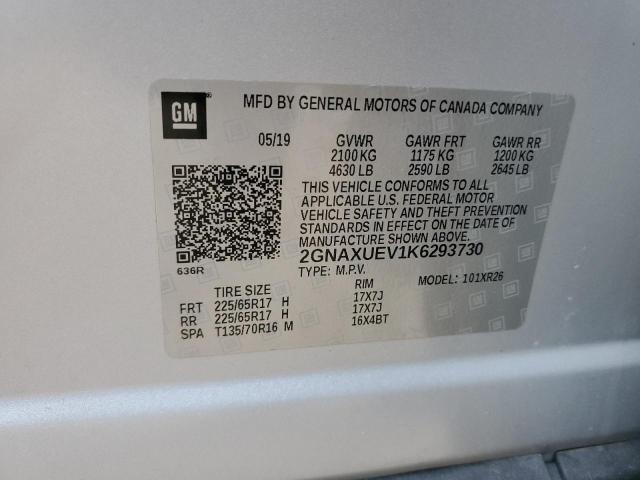 2GNAXUEV1K6293730 Chevrolet EQUINOX LT