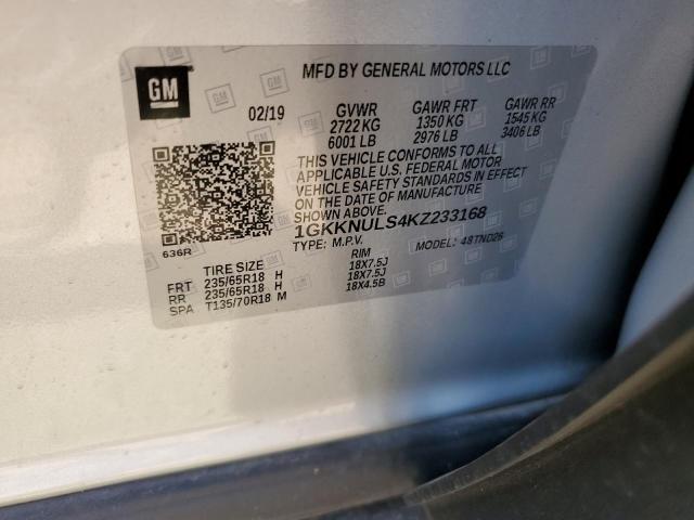 1GKKNULS4KZ233168 GMC Acadia Slt-1