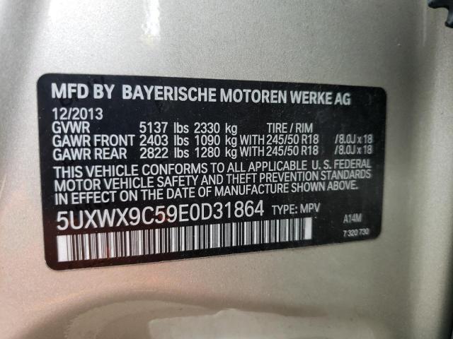5UXWX9C59E0D31864 BMW X3 Xdrive28i
