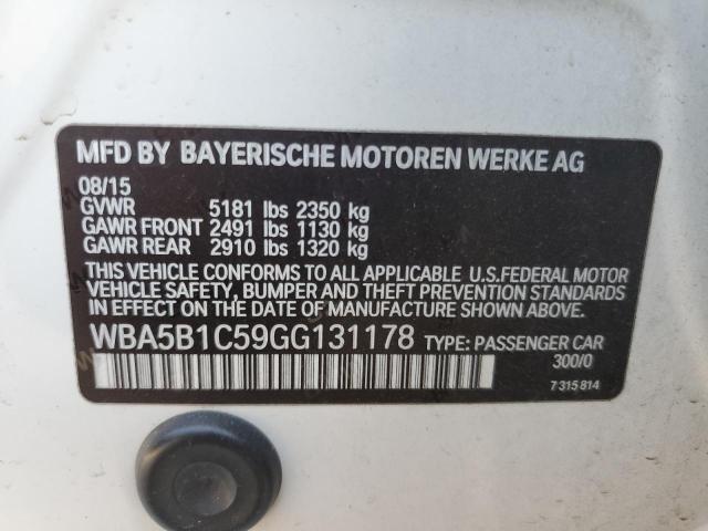 WBA5B1C59GG131178 BMW 535 I