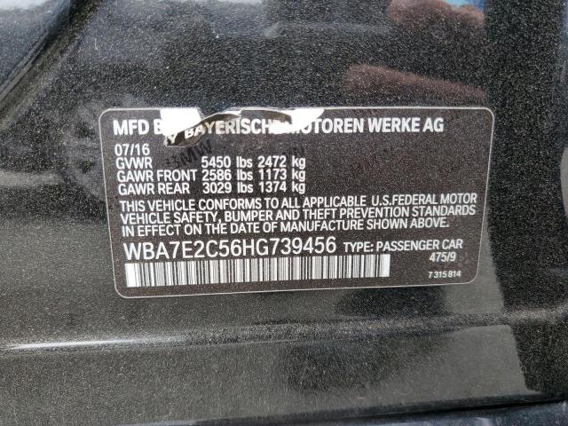 WBA7E2C56HG739456 BMW 740 I