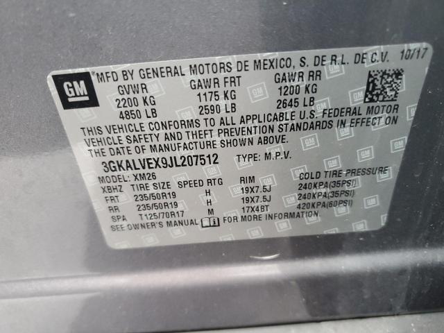 3GKALVEX9JL207512 GMC Terrain Slt