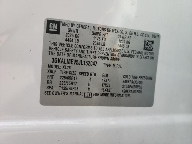3GKALMEV5JL152047 GMC Terrain Sle
