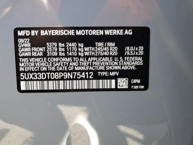 5UX33DT08P9N75412 BMW X4 Xdrive30i