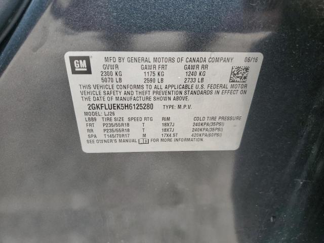 2GKFLUEK5H6125280 GMC Terrain Slt